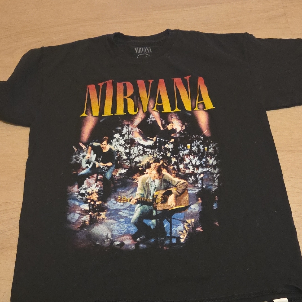 NIRVANA Black Tee with Vibrant Graphic